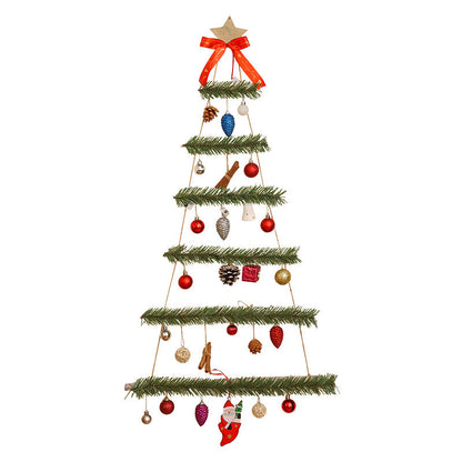 Wall Luminous Non-woven Christmas Tree Window Doors And Windows Decoration Supplies