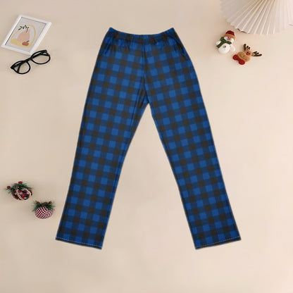 Cotton-like Printed Checkered Homewear