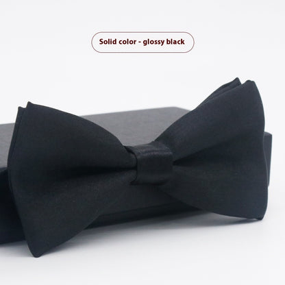 Men's Solid Color Formal Wear Wedding Business Casual Groom Groomsman Bow Tie
