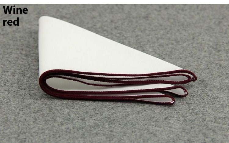 Trendy Men Wedding Groom Groomsman Suit Shirt Dress Corsage Square Scarf