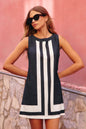 Women's Resort-style Patchwork Sleeveless Casual Dress