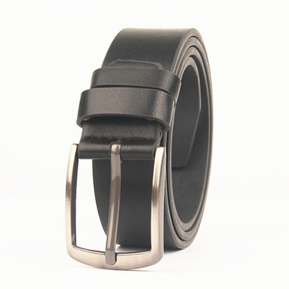 Men's waist belt imitation leather needle buckle