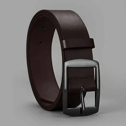 Men's Pin Buckle PU Microfiber Eyelet Belt Fashion Casual Belt