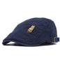 Leather Strap Jeans Button Men And Women Retro Peaked Cap