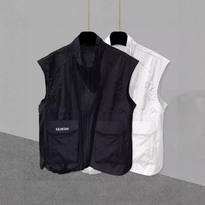 Men's 3D Pocket Outerwear Casual Sleeveless Vest