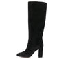 Women's Suede Pleated High Heel Pointed Boots