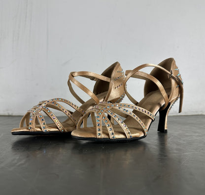 Diamond Latin Dance Women's High Heel Dancing Shoes