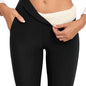 Fleece Sports Leggings High Elasticity And Warmth