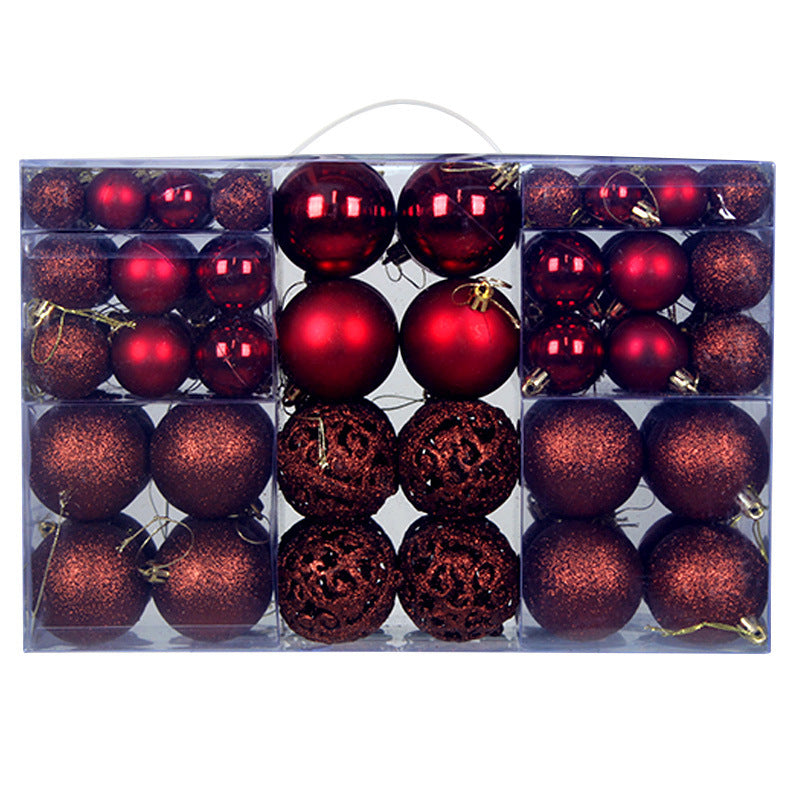 Christmas Ball 3-6cm Set Pvc Boxed Christmas Tree Decoration Colorful Ball