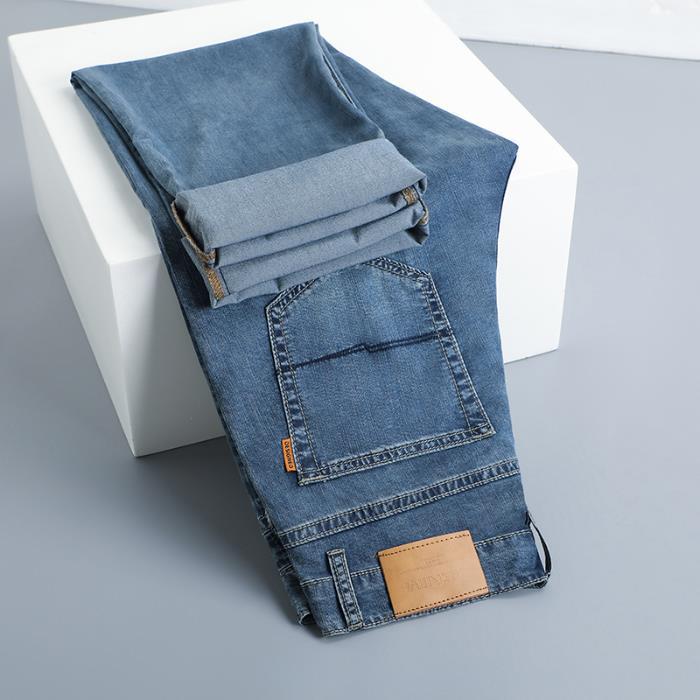 Fashion Personality Tencel Ultra-thin Jeans Men