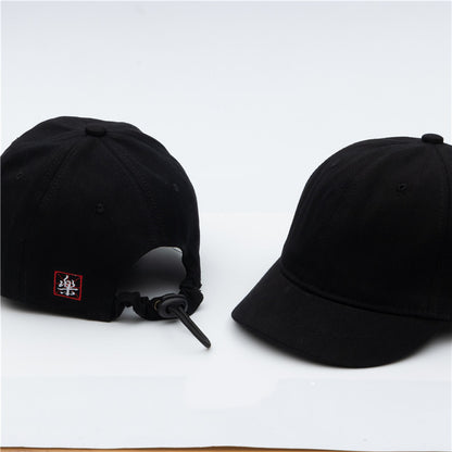 National Tide Play Embroidered Hat Men's Retro Short Brim