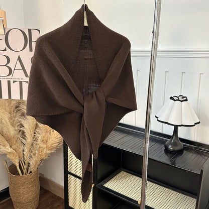 Solid Color Shawl Fashion Versatile Stylish Scarf