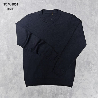 Men's Round Neck Knitted Business Casual Sweater