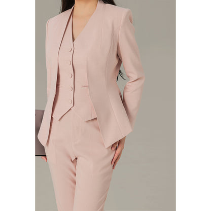 Professional Suit Jacket Dress Cropped Pants Women's Suit