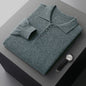 Cashmere Sweater Men's Lapel Pullover T-shirt