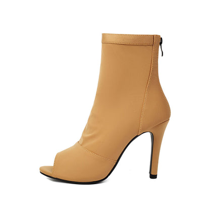 Indoor Shoe Soles High-heeled Women's Stiletto Boots With Fishmouth.