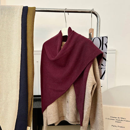 Solid Color Shawl Fashion Versatile Stylish Scarf