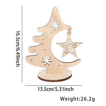 DIY Christmas Tree Hollow Hanging Decoration Table Holiday Party
