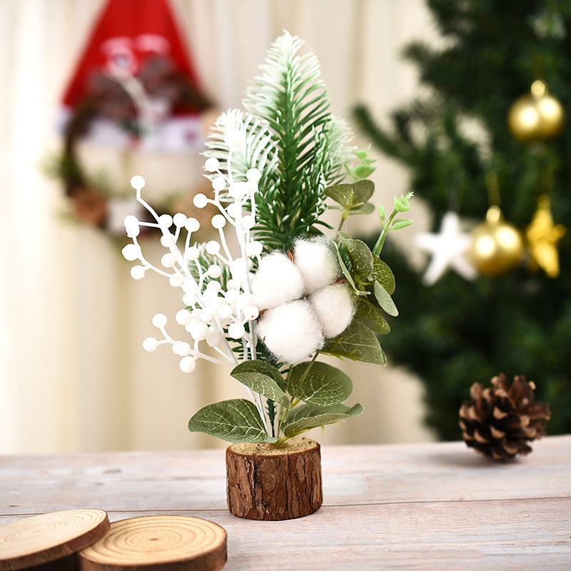 Simple Mini Christmas Decoration Window Small Tree Photography Props