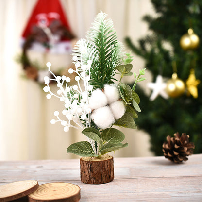 Simple Mini Christmas Decoration Window Small Tree Photography Props