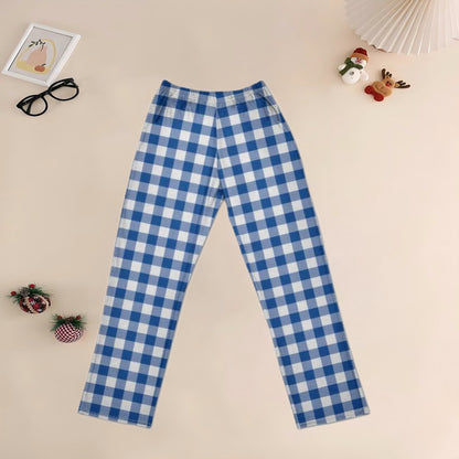 Cotton-like Printed Checkered Homewear