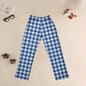 Cotton-like Printed Checkered Homewear