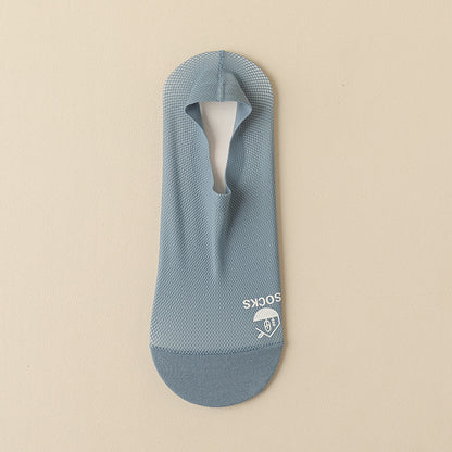 Men's Thin Invisible Socks Cotton Bottom Deodorant And Sweat-absorbing