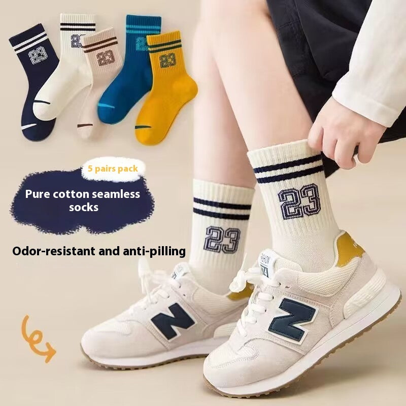 Mid-calf All-match Socks For Boys And Girls