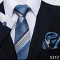 Men's Creative All-match Business Formal Wear Tie Scarf Cuff Buckle Set