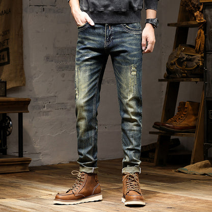 High-end Jeans Men's Stretch Nostalgic Retro