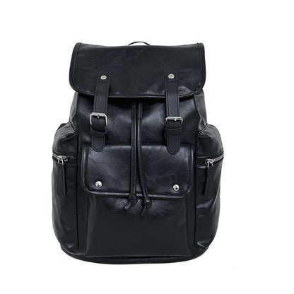 Solid Color Simple Couple Convenient Travel Large Capacity Backpack