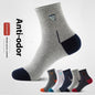 Sports Mid-calf Basketball Deodorant Men's Socks