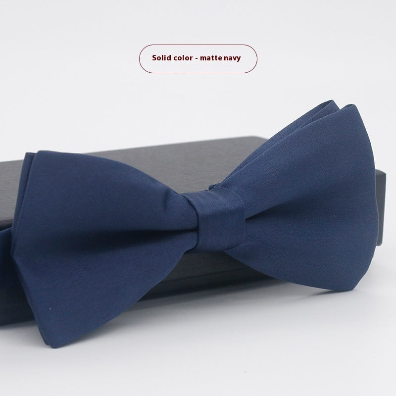 Men's Solid Color Formal Wear Wedding Business Casual Groom Groomsman Bow Tie