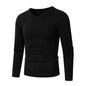 European And American Casual Long-sleeve V-neck Sweater Base Layer