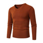 European And American Casual Long-sleeve V-neck Sweater Base Layer