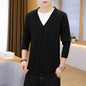 Men's Thick Slim Casual Cardigan Knit Jacket