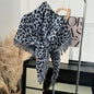 Warm And Stylish Leopard Fringe Scarf Shawl Two-in-one