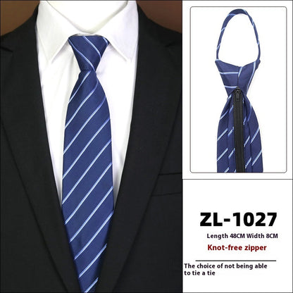 Men's Formal Wear Business Zipper Tie-free