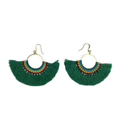 Tassel Fan Earrings